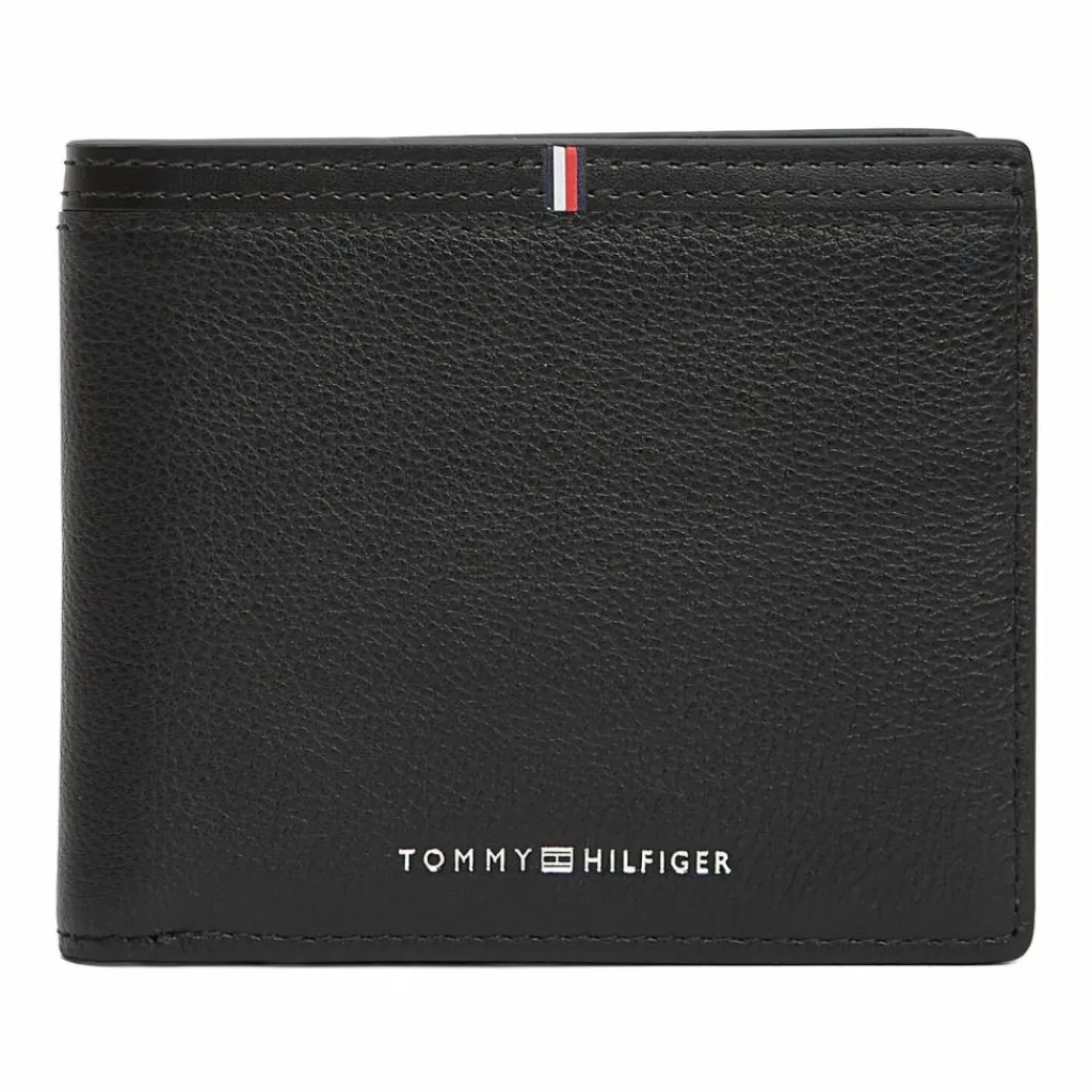 Online Tommy Hilfiger TH Corp Geldbörse Leder 9 cm black