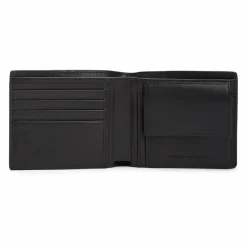 Online Tommy Hilfiger TH Corp Geldbörse Leder 9 cm black