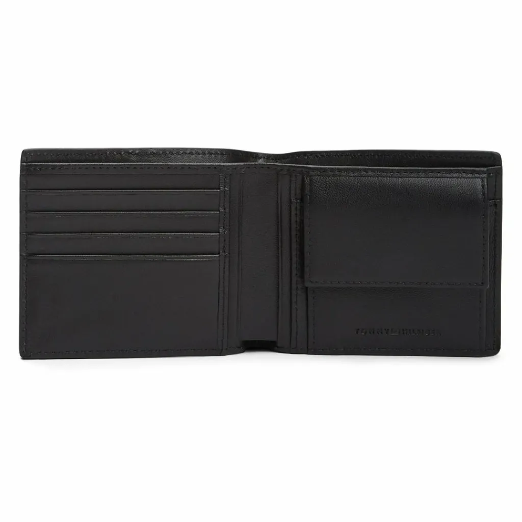 Online Tommy Hilfiger TH Corp Geldbörse Leder 9 cm black