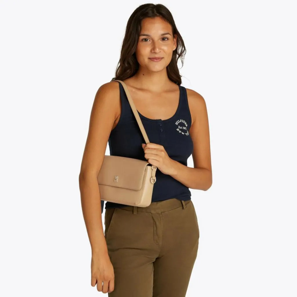 Tommy Hilfiger Schultertaschen<TH Distinct Schultertasche 26 cm khaki