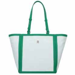 Online Tommy Hilfiger TH Essential Shopper Tasche 26 cm ecru-olympic green