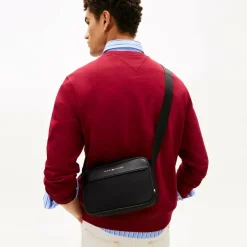 Online Tommy Hilfiger TH Foundation Umhängetasche 24 cm black