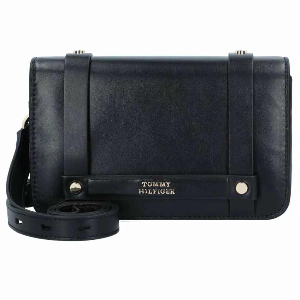 Hot Tommy Hilfiger TH Heritage Umhängetasche Leder 22 cm black