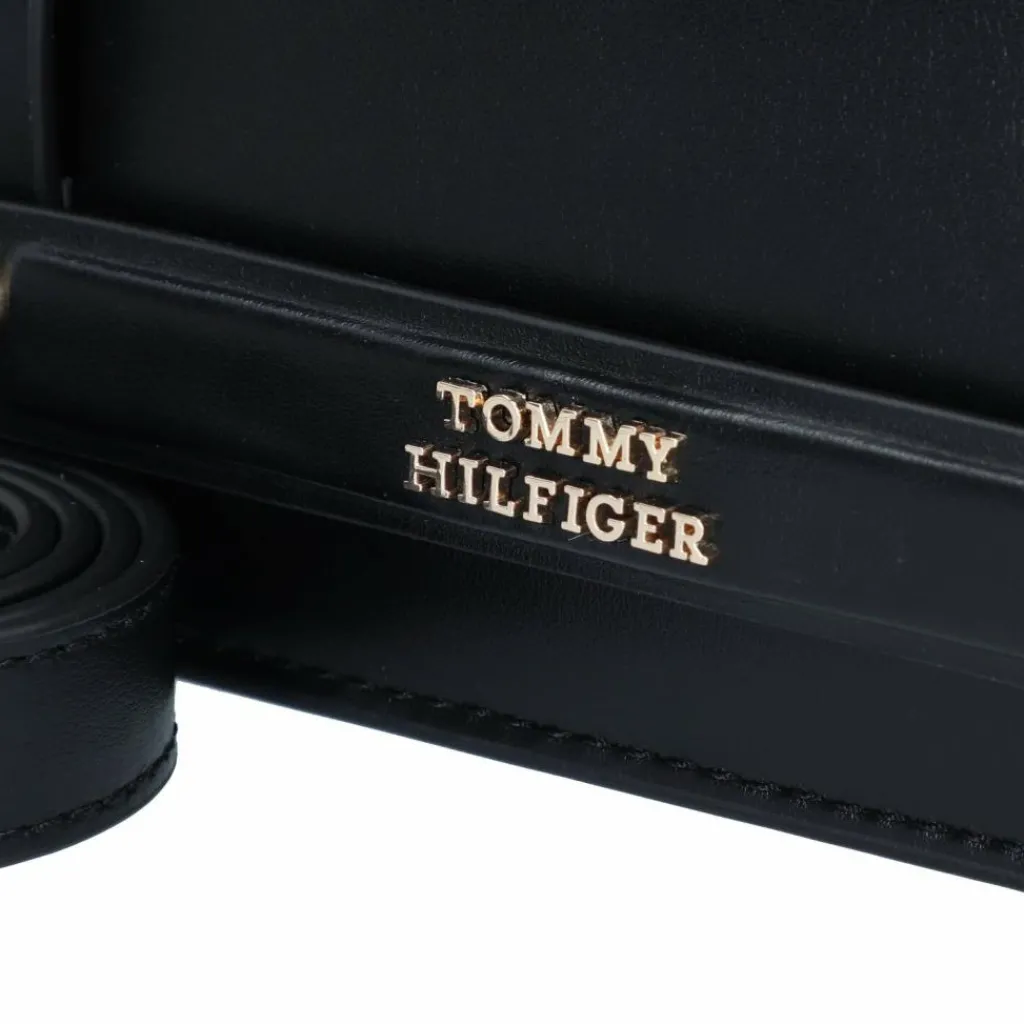 Hot Tommy Hilfiger TH Heritage Umhängetasche Leder 22 cm black