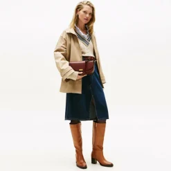 Tommy Hilfiger Schultertaschen<TH Iconic Schultertasche Leder 25 cm brown