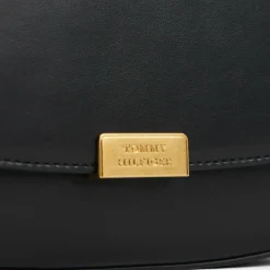 Outlet Tommy Hilfiger TH Iconic Schultertasche Leder 25 cm black