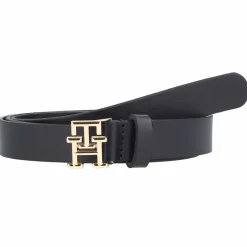 Online Tommy Hilfiger TH Logo Gürtel Leder space-blue