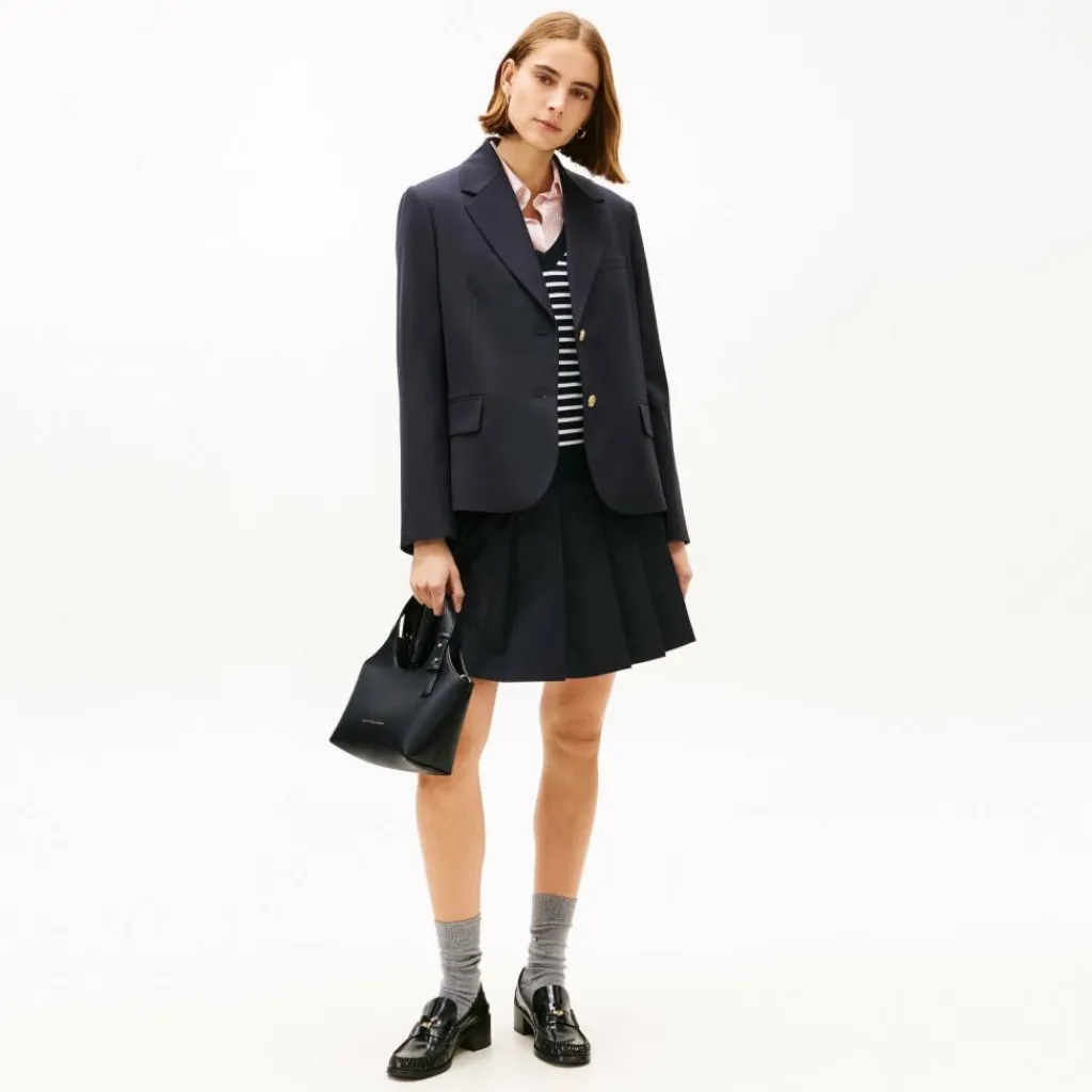 Tommy Hilfiger Schultertaschen<TH Logo Schultertasche 21 cm black