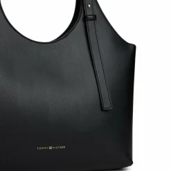 Online Tommy Hilfiger TH Logo Schultertasche 44 cm black