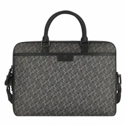 Hot Tommy Hilfiger TH Monogram Aktentasche Leder 40 cm Laptopfach black monogram