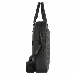 Hot Tommy Hilfiger TH Monogram Aktentasche Leder 40 cm Laptopfach black monogram