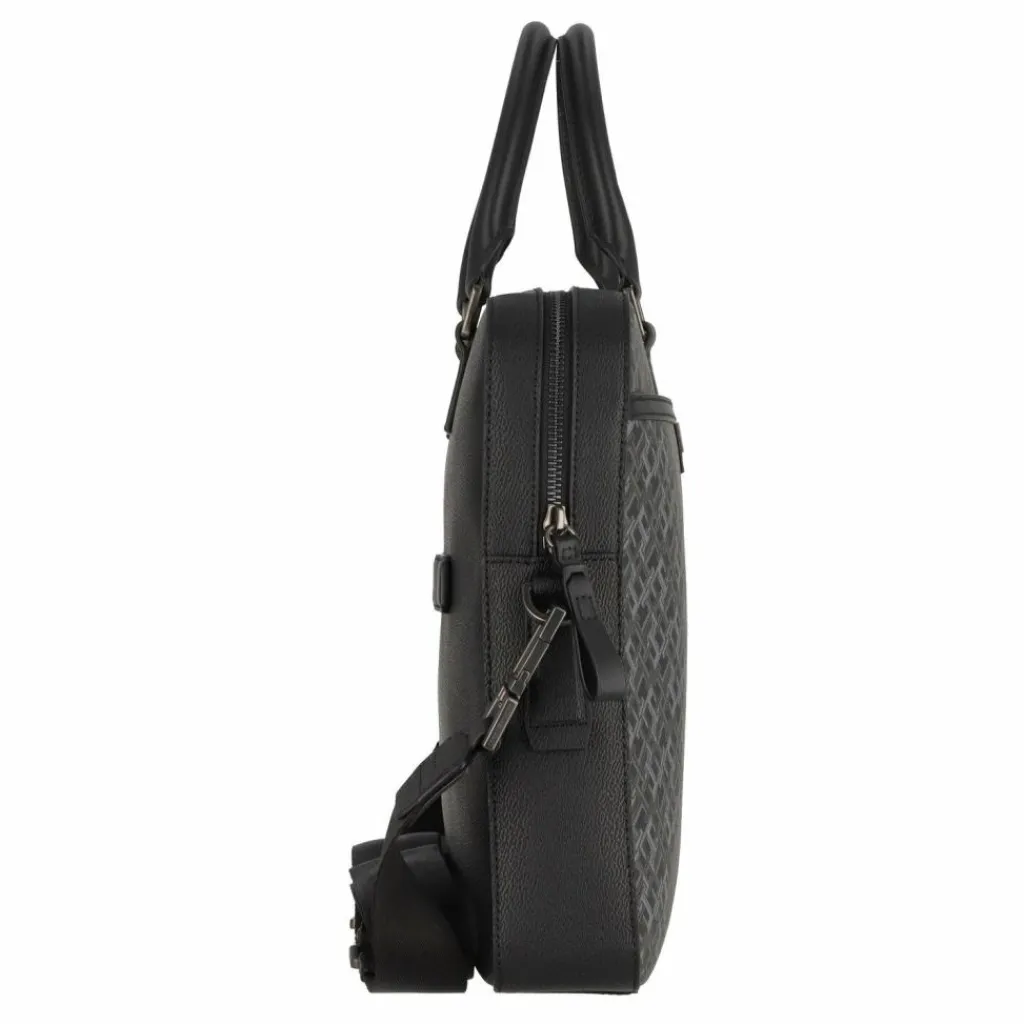 Hot Tommy Hilfiger TH Monogram Aktentasche Leder 40 cm Laptopfach black monogram