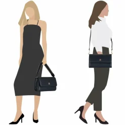 New Tommy Hilfiger TH Monotype Schultertasche 26 cm space blue