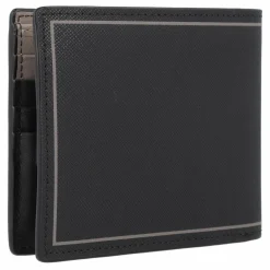 Outlet Tommy Hilfiger TH Saffiano Geldbörse Leder 11.5 cm black