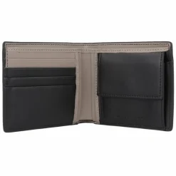Outlet Tommy Hilfiger TH Saffiano Geldbörse Leder 11.5 cm black