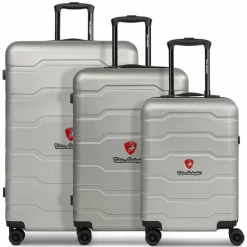 Tonino Lamborghini Koffersets Als Hartgepäck|Koffersets 3-Teilig<Bologna 4 Rollen Kofferset 3-teilig silver 1