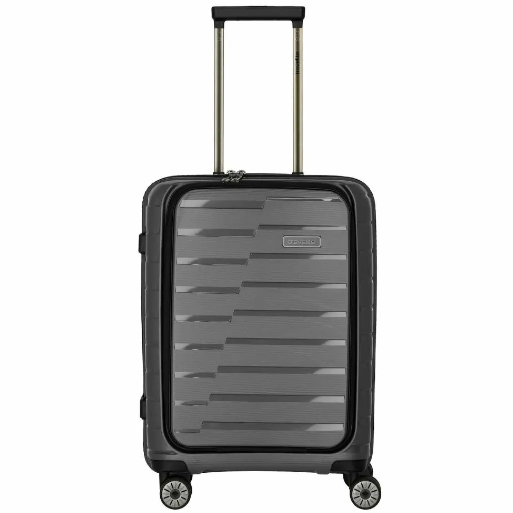 Travelite Hartgepäck Kabinengepäck|4-Rollen Kabinentrolleys<Air Base 4 Rollen Kabinentrolley 55 cm Laptopfach anthrazit