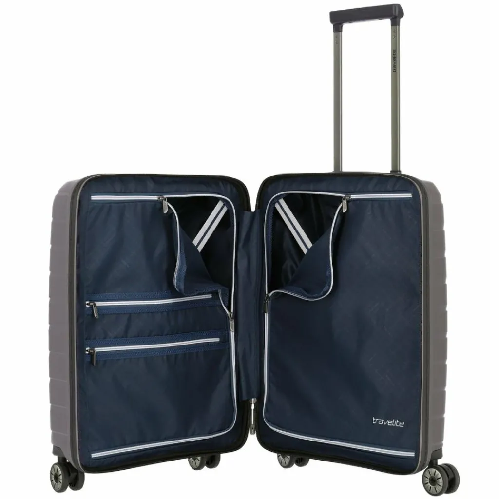 Travelite Hartgepäck Kabinengepäck|4-Rollen Kabinentrolleys<Air Base 4 Rollen Kabinentrolley 55 cm Laptopfach anthrazit