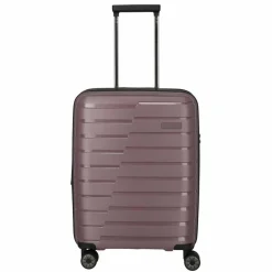 Travelite Hartgepäck Kabinengepäck|4-Rollen Kabinentrolleys<Air Base 4 Rollen Kabinentrolley 55 cm mit Dehnfalte flieder