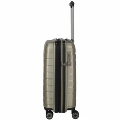 Clearance Travelite Air Base 4 Rollen Kabinentrolley 55 cm mit Dehnfalte champagner