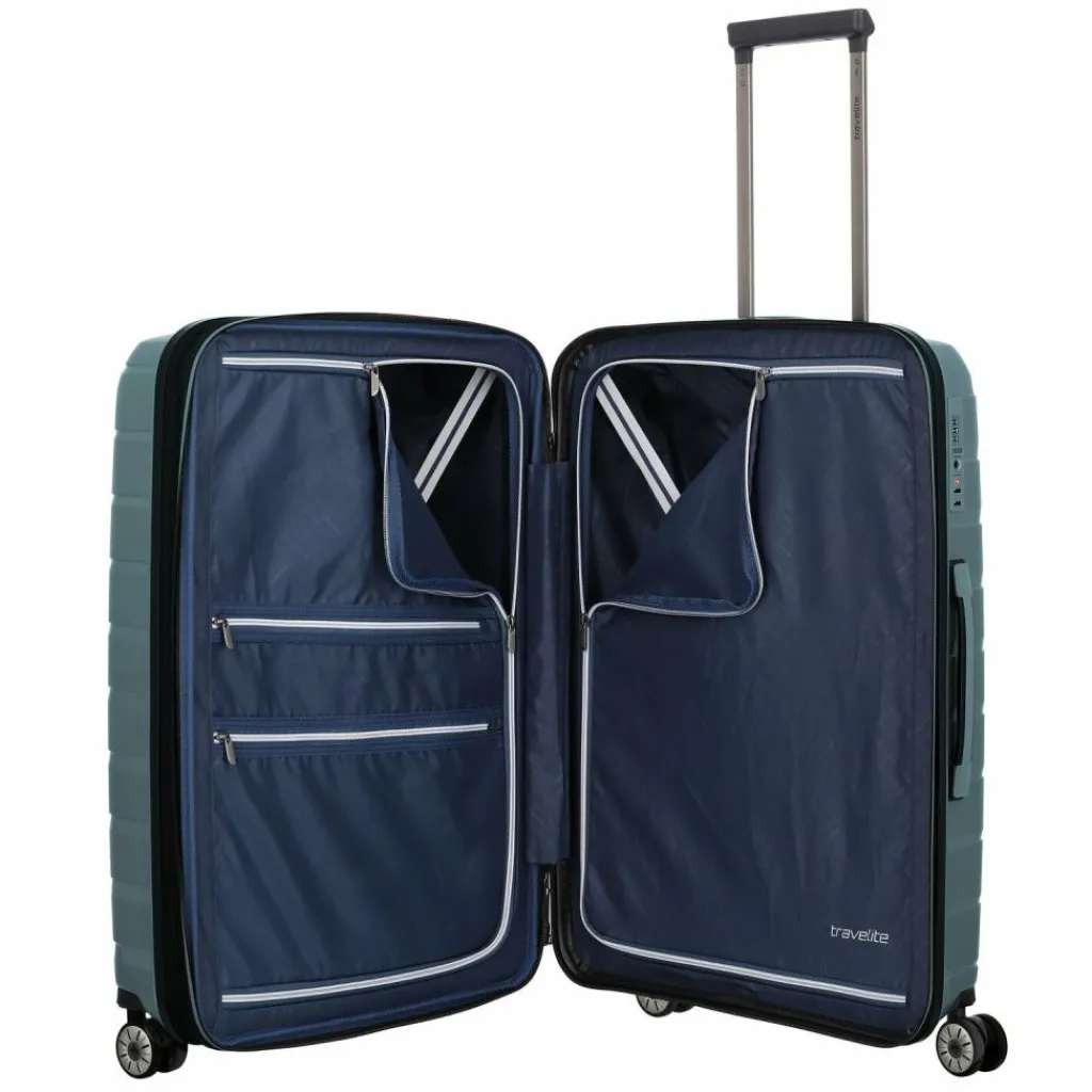 New Travelite Air Base 4-Rollen Trolley 67 cm eisblau