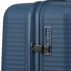 Travelite Hartgepäck|4-Rollen Koffer<Air Stripe 4 Rollen Trolley L 77 cm navy
