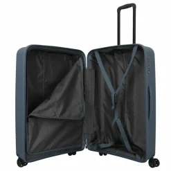 Travelite Hartgepäck|4-Rollen Koffer<Air Stripe 4 Rollen Trolley L 77 cm navy