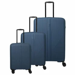 Travelite Air Stripe 4 Rollen Kofferset 3-teilig mit Dehnfalte