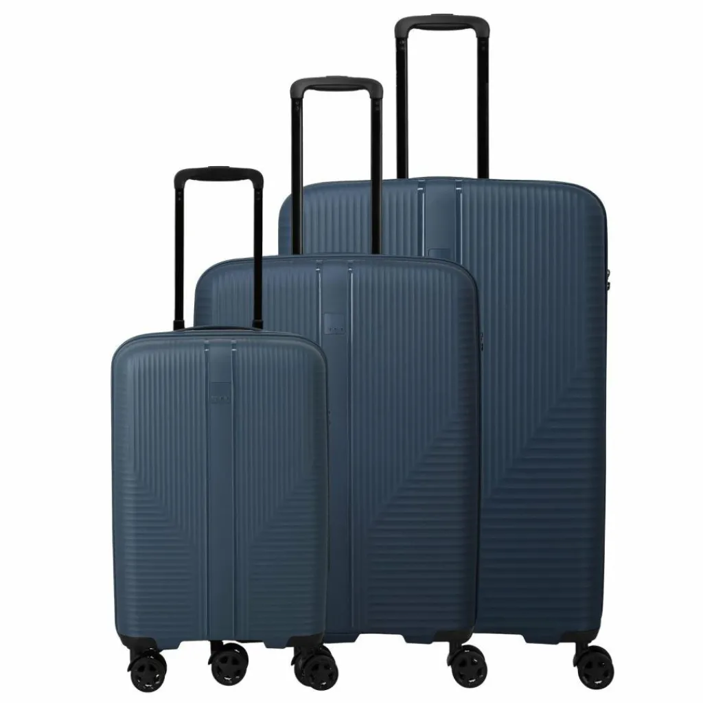 Online Travelite Air Stripe 4 Rollen Kofferset 3-teilig mit Dehnfalte navy