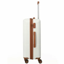 Travelite Hartgepäck|4-Rollen Koffer<Bali 4 Rollen Trolley 67 cm weiss-cognac