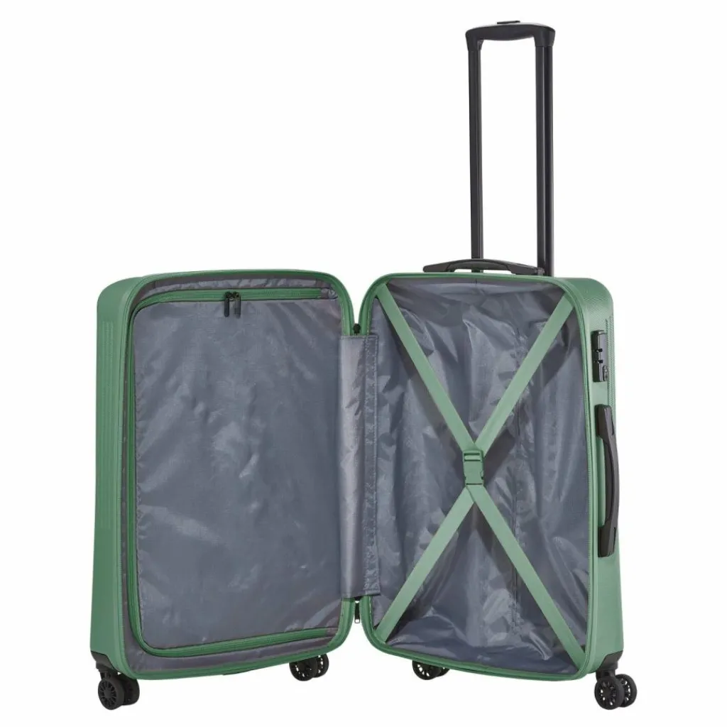 Discount Travelite Bali 4 Rollen Trolley 67 cm grün