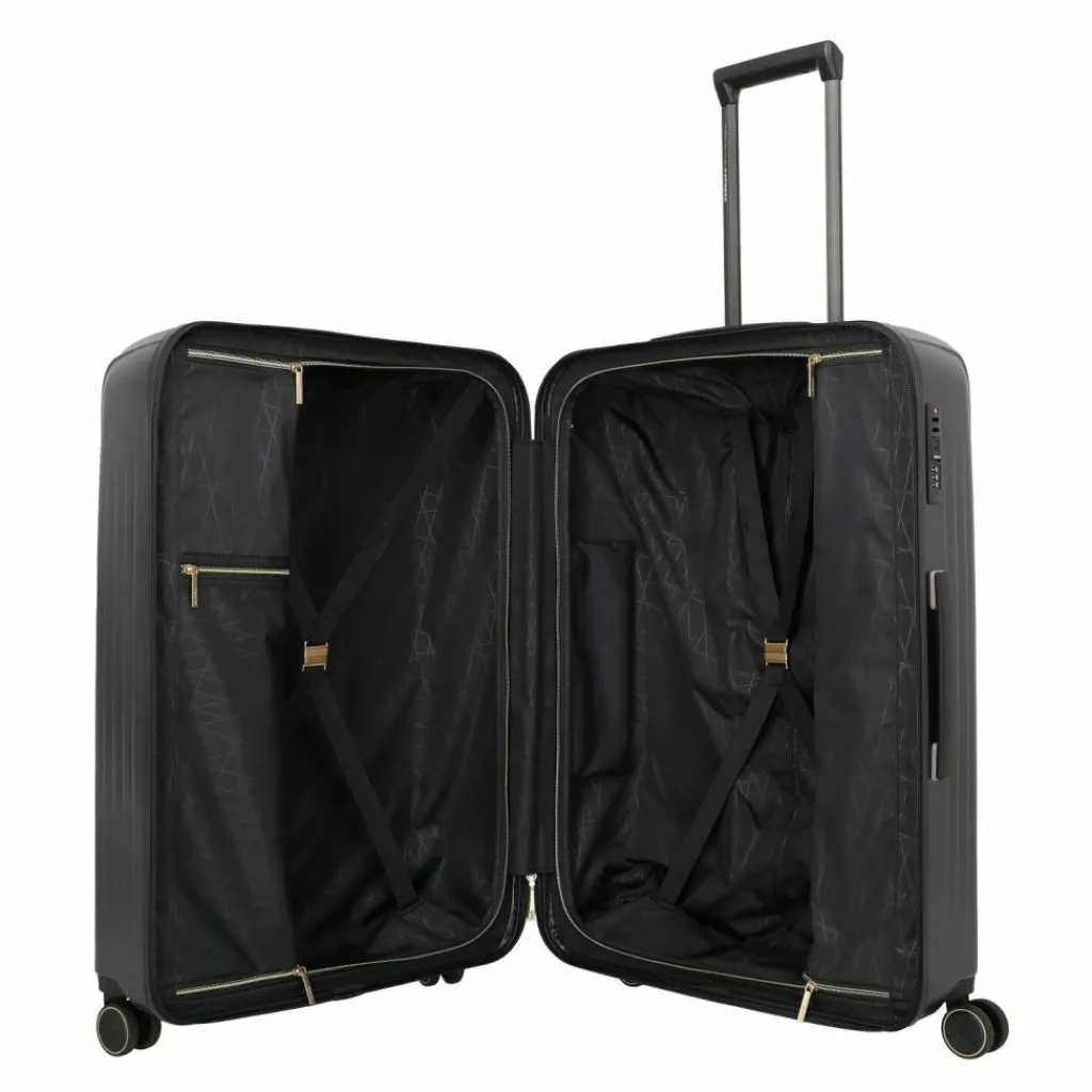 Travelite Hartgepäck|4-Rollen Koffer<Barbara Novelty 4 Rollen Trolley 75 cm schwarz