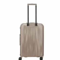 Travelite Hartgepäck|4-Rollen Koffer<Barbara Novelty 4 Rollen Trolley 65 cm mit Dehnfalte satin nude