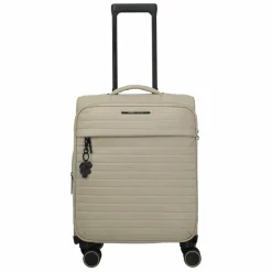 Travelite Weichgepäck Kabinengepäck|4-Rollen Kabinentrolleys<Barbara Stepp 4 Rollen Kabinentrolley S 55 cm mit Dehnfalte satin nude