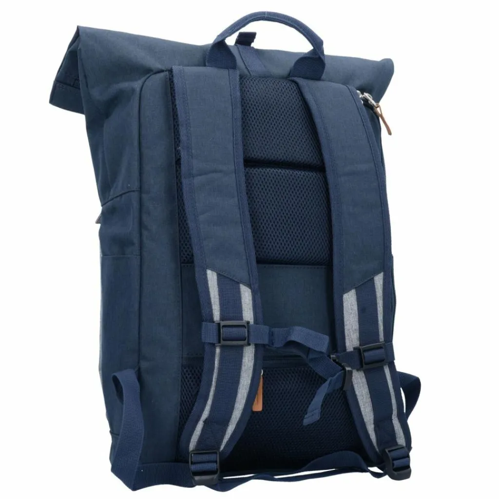 Travelite Business-Rucksäcke|Laptoptaschen<Basics Rollup Rucksack 47 cm Laptopfach marine-grau