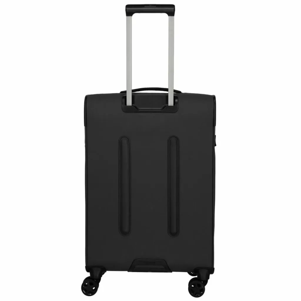 Hot Travelite Briize 4 Rollen Trolley M 67 cm mit Dehnfalte schwarz