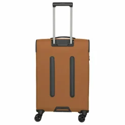 Travelite Weichgepäck|4-Rollen Koffer<Briize 4 Rollen Trolley M 67 cm mit Dehnfalte curry