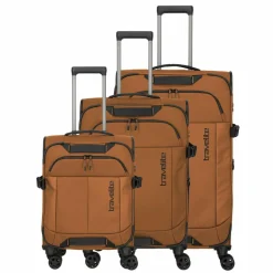 Travelite Briize 4 Rollen Kofferset 3-teilig mit Dehnfalte