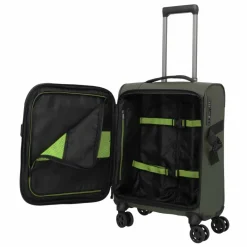 Travelite Weichgepäck Kabinengepäck|4-Rollen Kabinentrolleys<Briize 4 Rollen Kabinentrolley S 55 cm khaki