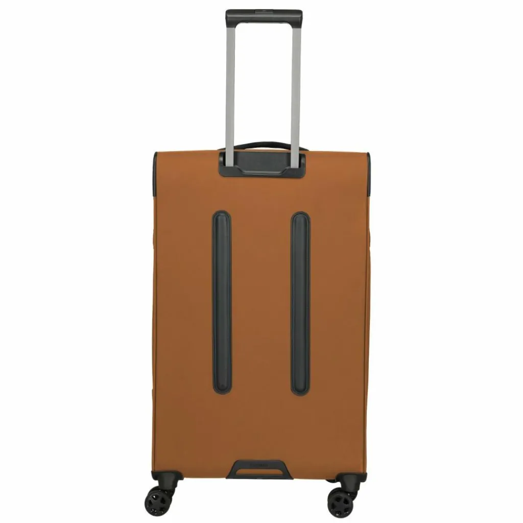 Outlet Travelite Briize 4 Rollen Trolley L 78 cm mit Dehnfalte curry