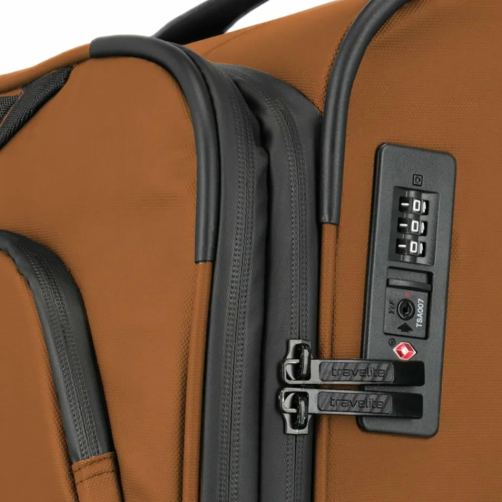 Clearance Travelite Briize 4 Rollen Kabinentrolley S 55 cm curry