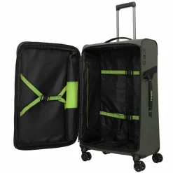 Discount Travelite Briize 4 Rollen Trolley L 78 cm mit Dehnfalte khaki