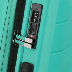 Travelite Burano 4 Rollen Kofferset 3-teilig mit Dehnfalte aqua