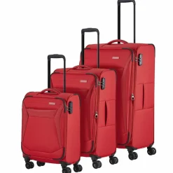 Travelite Chios 4 Rollen Kofferset 3-teilig mit Dehnfalte