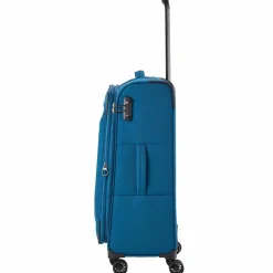 Clearance Travelite Chios 4 Rollen Kofferset 3-teilig mit Dehnfalte petrol