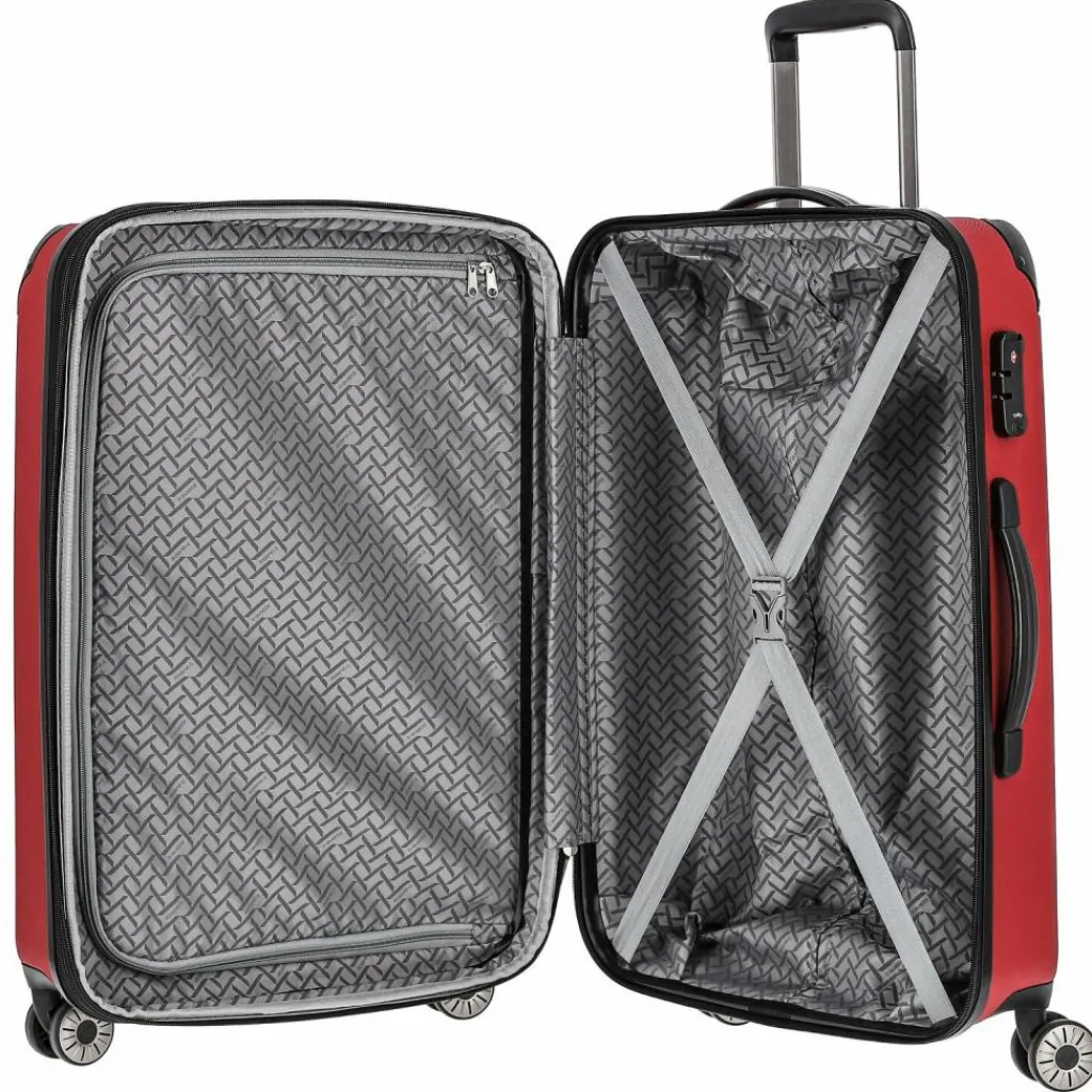 Travelite Hartgepäck|4-Rollen Koffer<City M 4-Rollen Trolley 68 cm rot