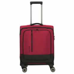 Travelite Weichgepäck Kabinengepäck|4-Rollen Kabinentrolleys<Crosslite 5.0 4 Rollen Kabinentrolley S 55 cm Laptopfach red