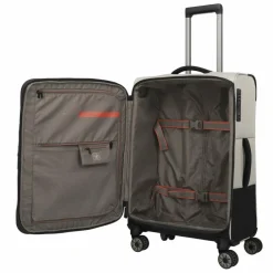 Discount Travelite Crosslite 5.0 4 Rollen Trolley M 66 cm mit Dehnfalte natur
