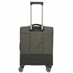 Clearance Travelite Crosslite 5.0 4 Rollen Kabinentrolley S 55 cm Laptopfach oliv