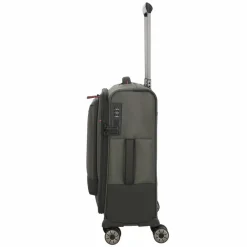 Clearance Travelite Crosslite 5.0 4 Rollen Kabinentrolley S 55 cm Laptopfach oliv